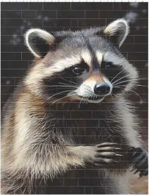Raccoon Building Block Puzzle Personalized Building Bricks for Adults Square Shaped Block Puzzle Building Brick Block Puzzles Valentine's Day Gifts for Home Decor Brick Puzzle
