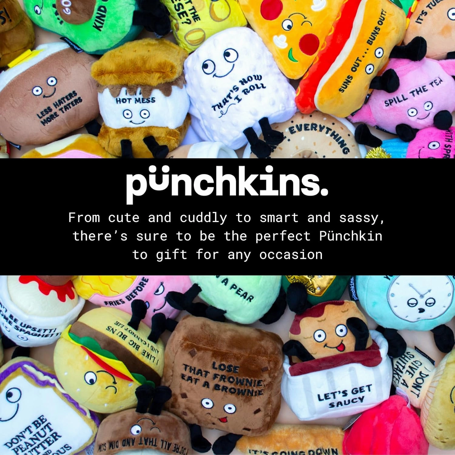 Rainbow Plushie - Good Vibes Only Punny Rainbow Plush, Cute Plushie Gift for Kids