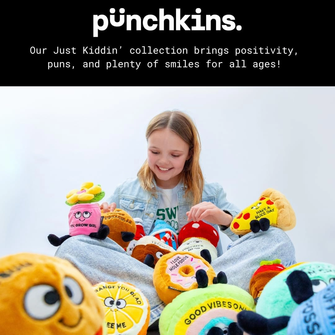Rainbow Plushie - Good Vibes Only Punny Rainbow Plush, Cute Plushie Gift for Kids