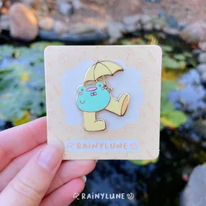 Rainylune Collectible Pin -  Rain Boots Friend the Frog