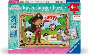 Ravensburger Children's Puzzle 05710 - Gabby's Dollhouse - 2x24 Teile Gabby's Dollhouse Puzzle for Children from 4 Years