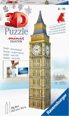 Ravensburger Mini Big Ben 54 Piece 3D Puzzle for Kids and Adults -11246 - Great for Any Birthday, Holiday, or Special Occasion