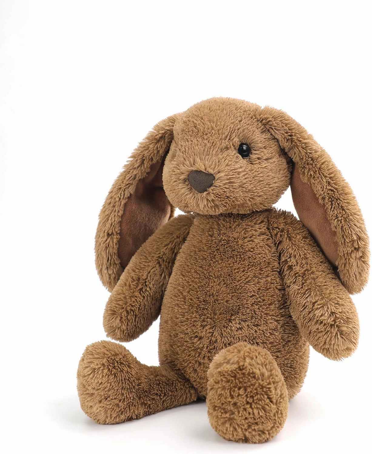 RECUR Plush Rabbit Stuffed Animal Toy,Soft Plushie Brown Rabbit,12 Inches,Adorable Gift for All Ages