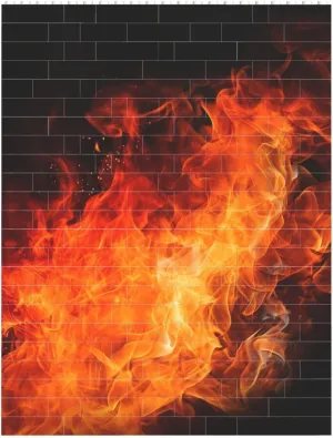 Roaring Flame Building Block Puzzle Personalized Building Bricks for Adults Block Puzzle Building DIY Brick Block Puzzles Valentine's Day Gifts for Home Decor Brick Puzzle
