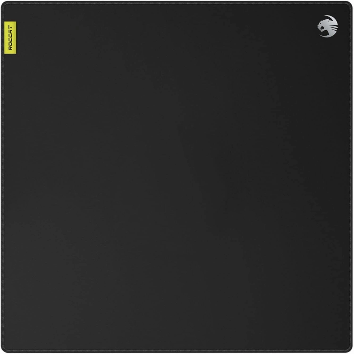 ROCCAT Sense Pro Square PC Gaming Mousepad, Non Slip Rubber Back, Speed Military-Grade Fabric with Low-Profile Stitched Edges, Durable Computer Desk Mat, Square, Black