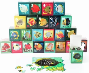 rokt&razo, Fishes, 24 Mini Pack Kids Puzzles, 1000 Pieces Advert Puzzles, Family Game Nights, Finish Size 27.5 * 19.7 in