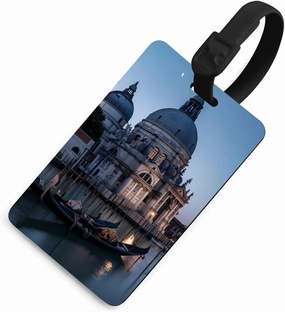 Roman Catholic Santa Maria Salute Venice Italy Luggage Tags for Suitcases TPU Baggage Tag Cute ID Label Travel Bag Tags for Men Women