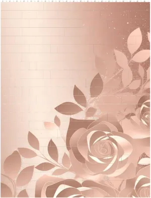 Rose Gold Wallpaper Building Block Puzzle Personalized Building Bricks for Adults Block Puzzle Building DIY Brick Block Puzzles Valentine's Day Gifts for Home Decor Brick Puzzle