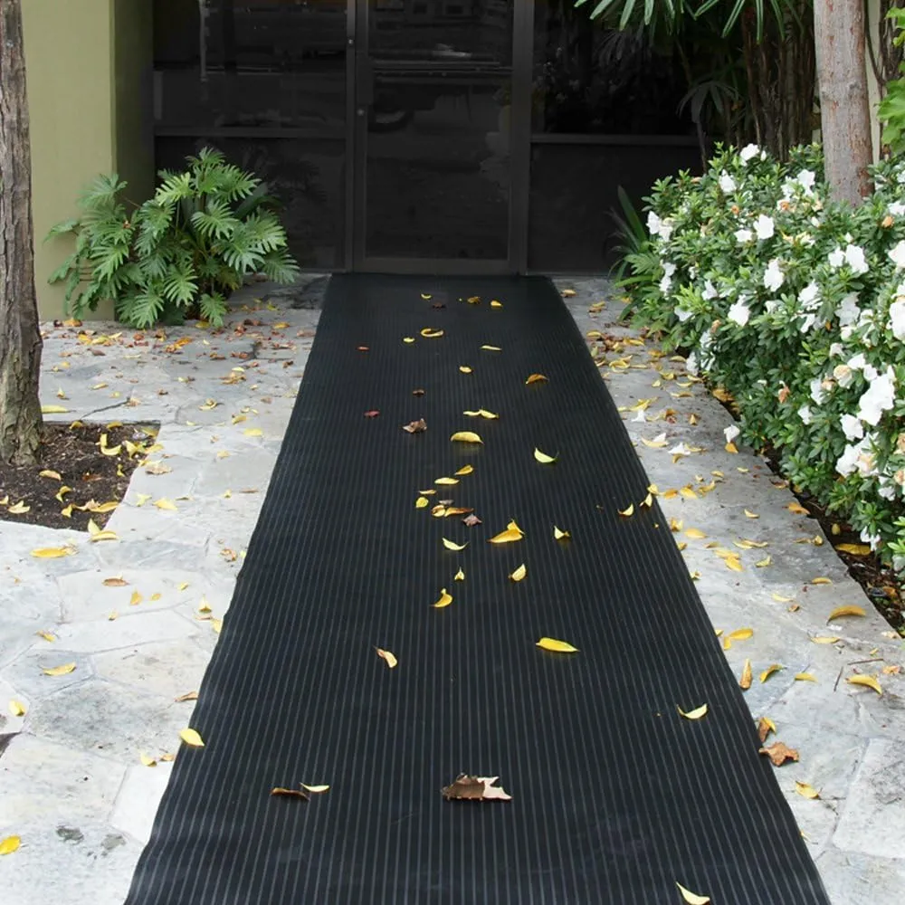 Rubber-Cal Composite Rib Corrugated Rubber Floor Mats, 1/8" Thick x 3ft x 1.5ft Roll