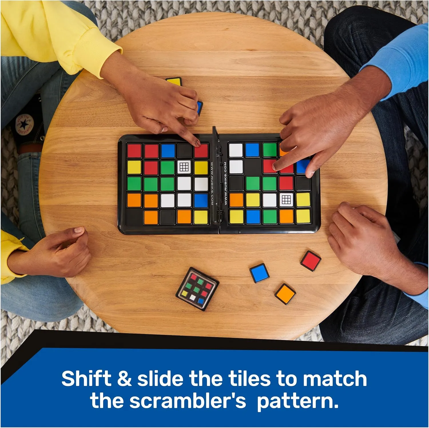 Rubik’s Race, Ace Edition Classic Fast-Paced Puzzle Strategy Sequence Two Player Board Game, for Kids & Adults Ages 8 and up Amazon Exclusive