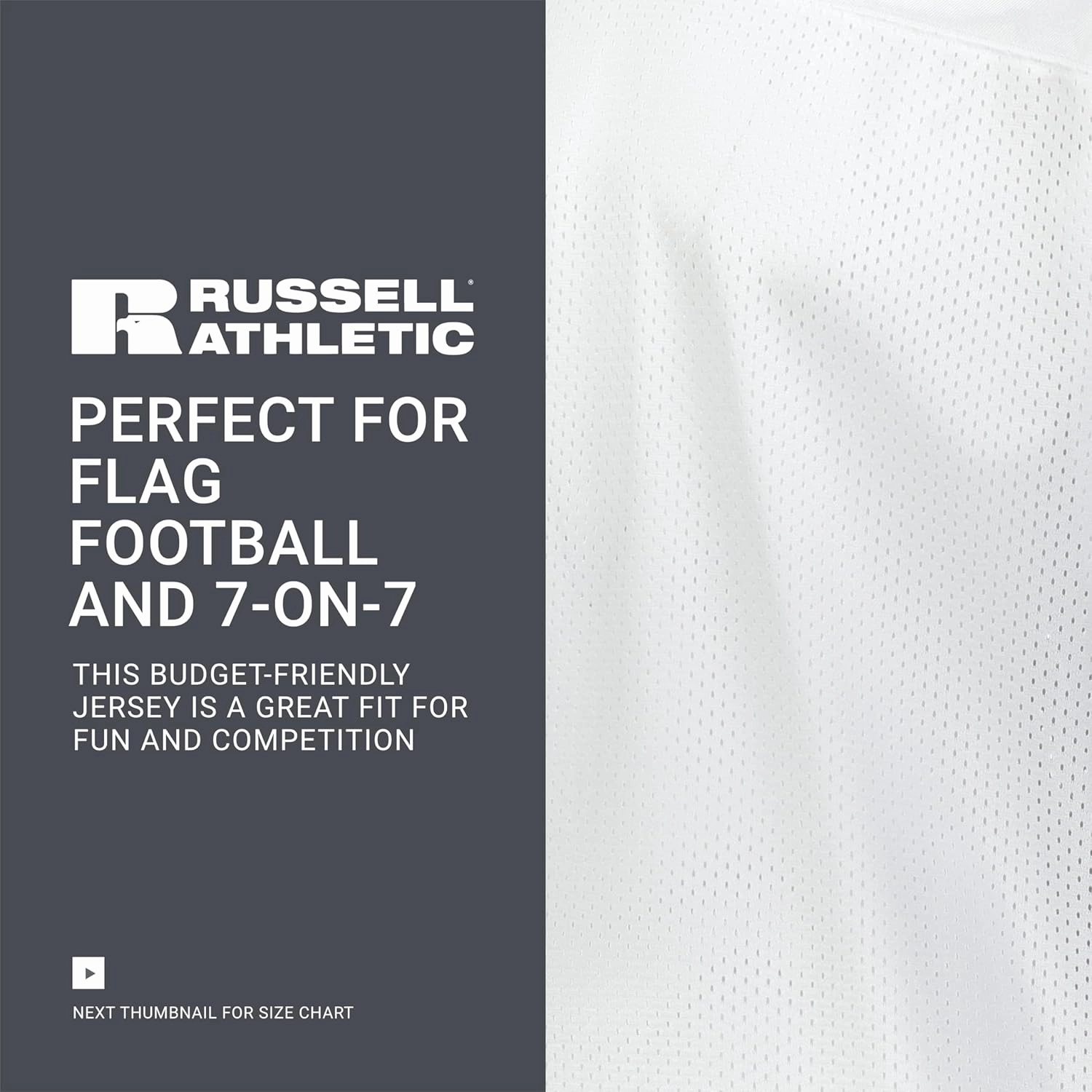 Russell Athletic Boy's Youth Solid Flag Football Jersey