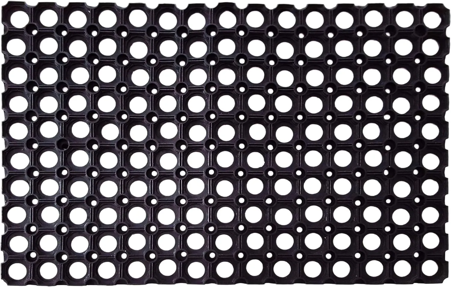 SafetyCare Interlocking Rubber Drainage Floor Mat - Anti-Fatigue - 24 x 16 inches - 12 Mats