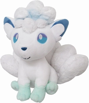 Sanei PP61 Alolan Vulpix Pokemon All Star Collection Stuffed Plush, 7", 156 months to 180 months