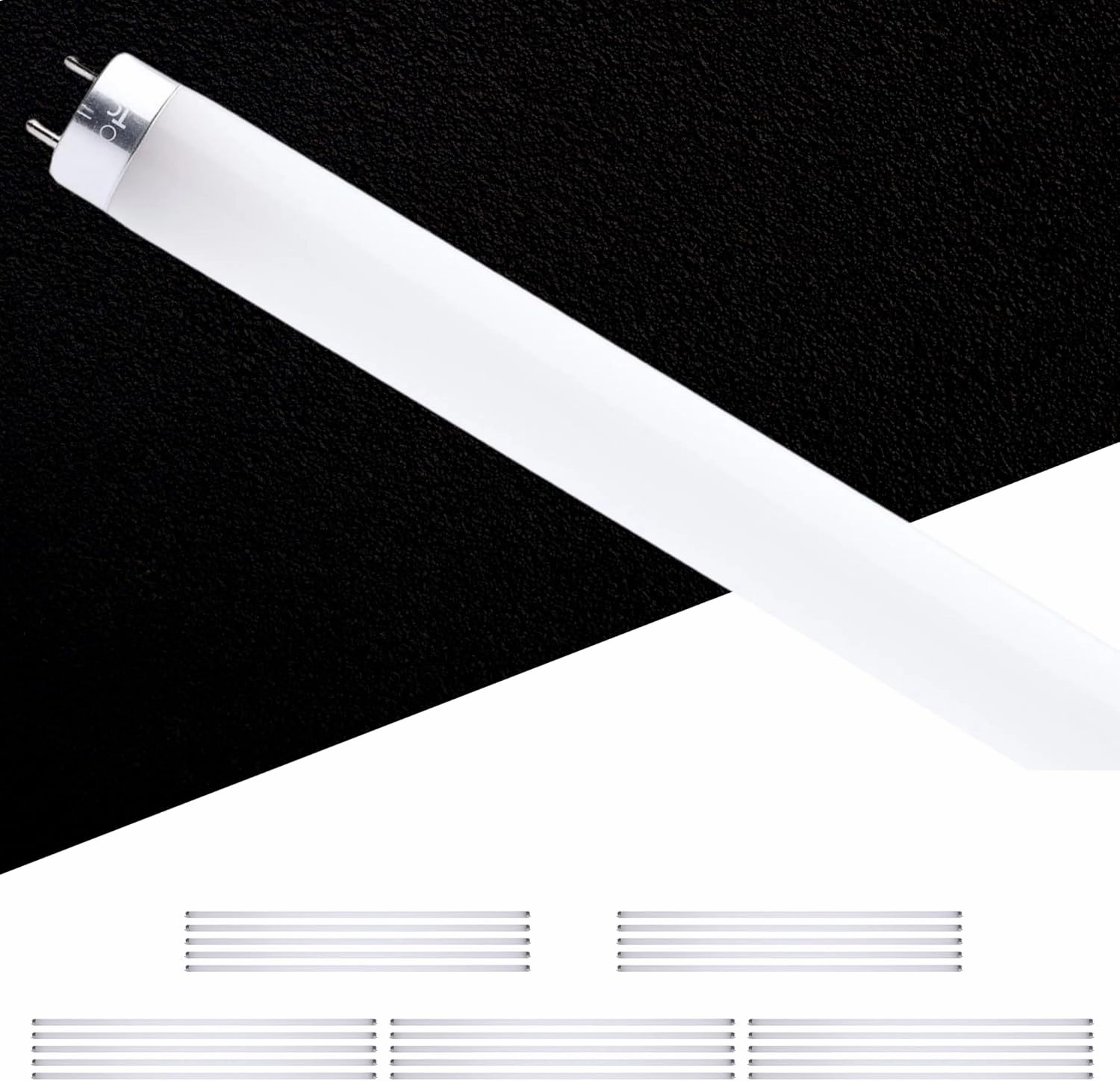 Satco S49978R1 4FT T8 LED Tube Light, 14W Type A, 2200 Lumens, 5000K Natural White, G13 Medium Bi-Pin Base, Ballast Compatible, Enclosed Fixture Rated (25 Pack)