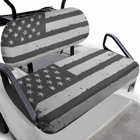 SEANATIVE Universal Golf Cart Seat Covers Breathable Club Golf Cart Seat Cushions 2 Pcs Non-Slip Golf Car Accessories Decor
