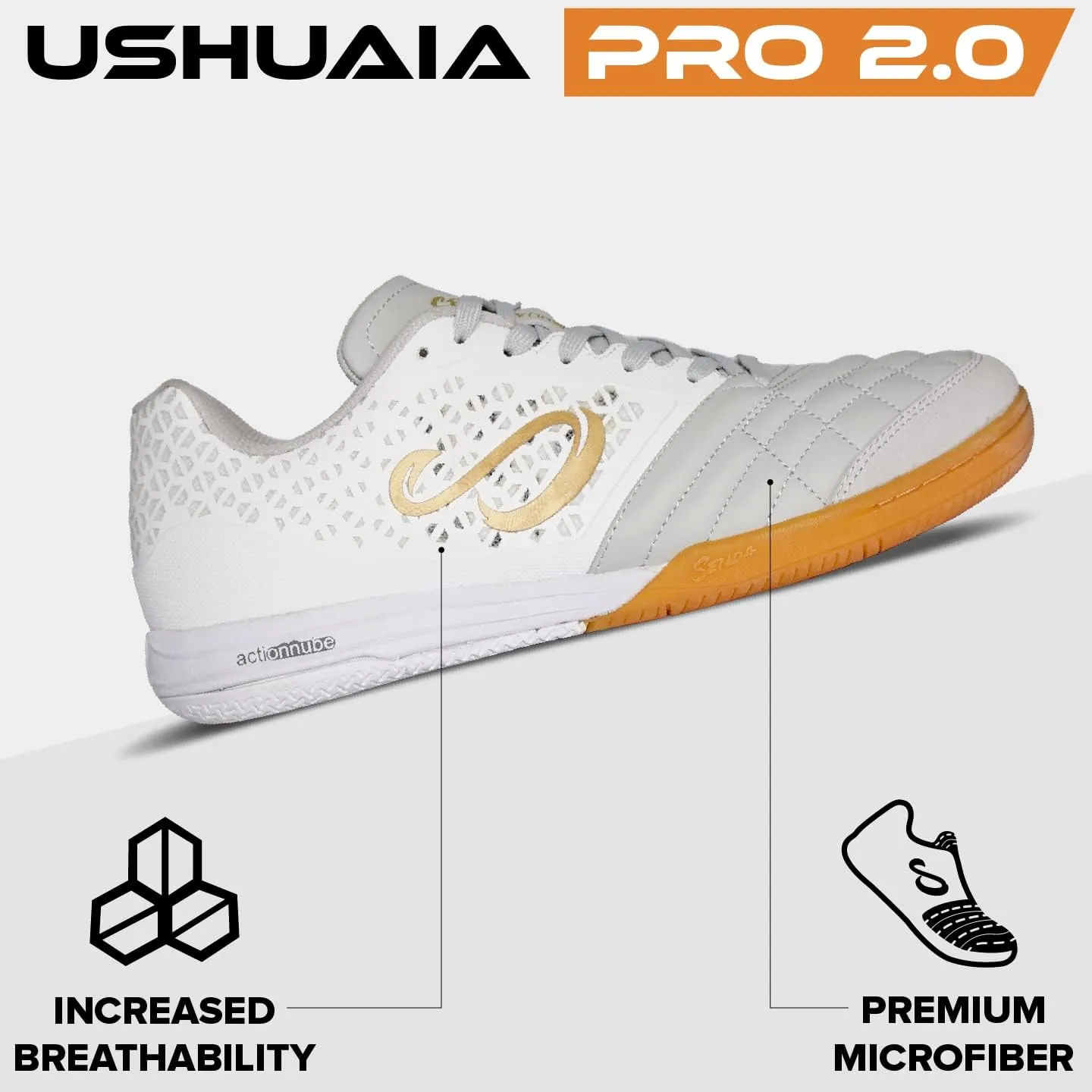 SENDA Ushuaia Pro 2.0 Indoor Soccer, Court, and Futsal Shoes, Unisex, Adult and Youth Sizes