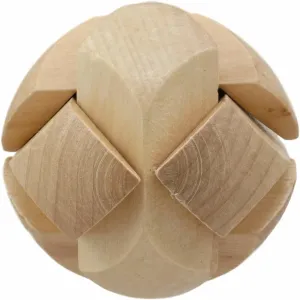 Set of 1 Soccer Ball 3D Block Mini Puzzle 2.75" Height Wooden Puzzles