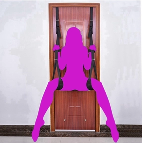 Sex Accessories for Adults Couples Swing for Door Sex Slingshot Swing for Couples Hold 400 Pounds Frequent Flyer Door Swing Adult Pure Romance Sex BDSM Set Bedroom Toys Play Women Sweatshirt