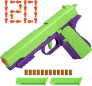 Shell Ejecting Toy Gun Fun Toy Soft Bullet Nerf Gun Fully Automatic Reloading Ideal Gifts for Boys Adults Christmas Birthday