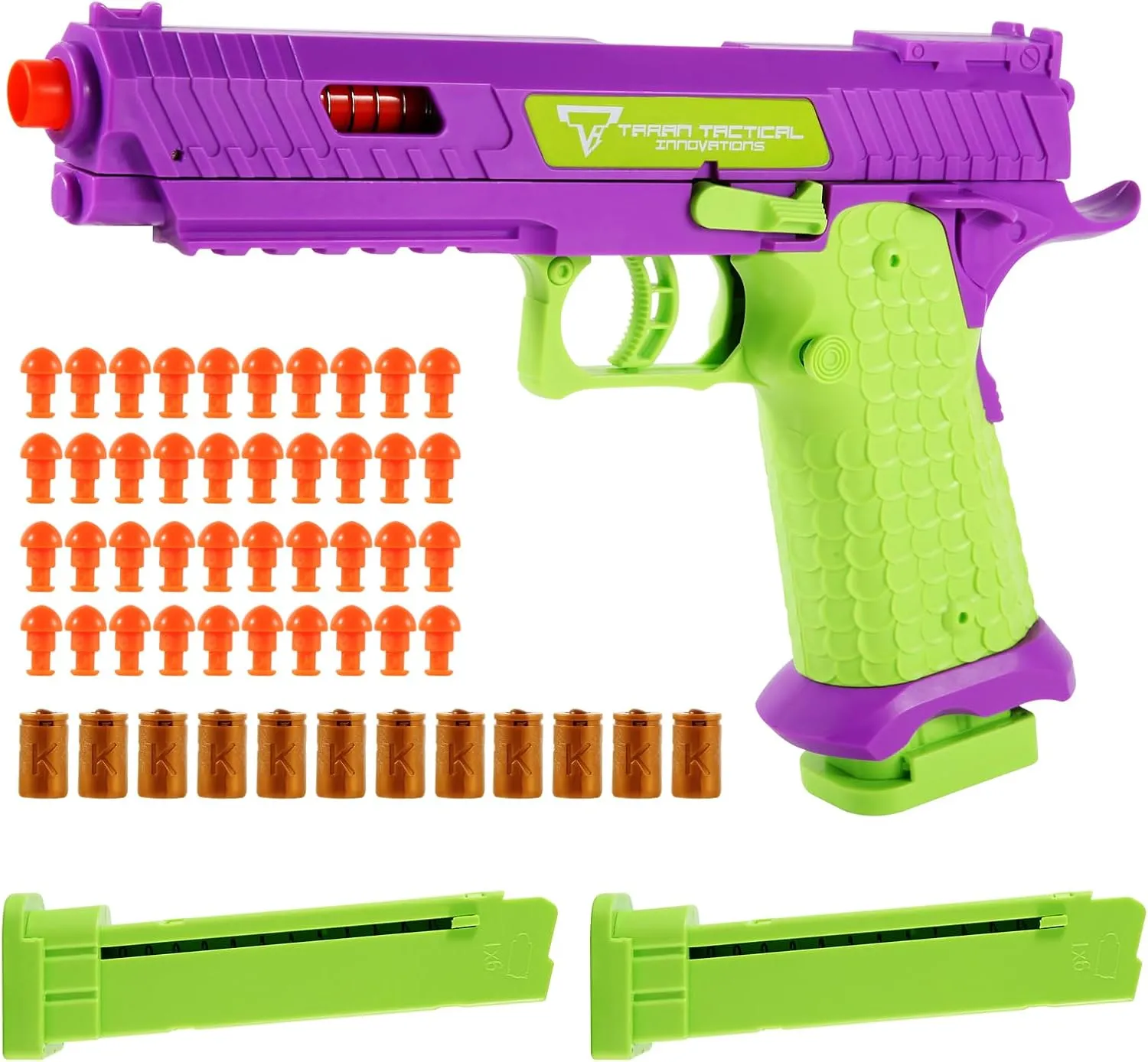 Shell Ejecting Toy Gun, Soft Bullet Nerf Gun Pistol, Toy Gun with Automatic Pull Back, Semi-Automatic Rapid-fire Toy Fake Guns, Indoor,Outdoor Shooting Games, Birthday Gift for Boys Girls