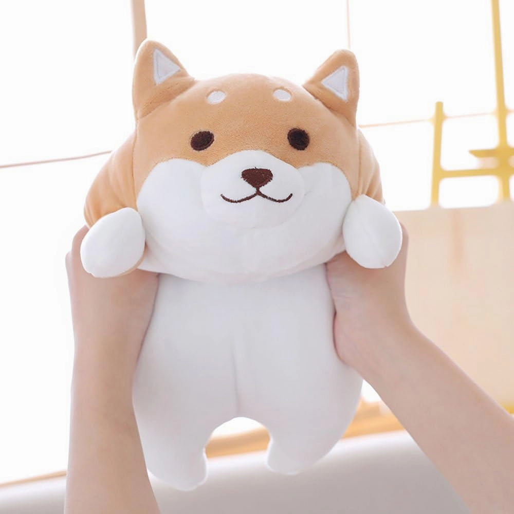 Shiba Inu Dog Super Soft Plush Throw Pillow Lifelike Animal Pillows Plush Toy for Valentine's Gift, Bed,Sofa Chair