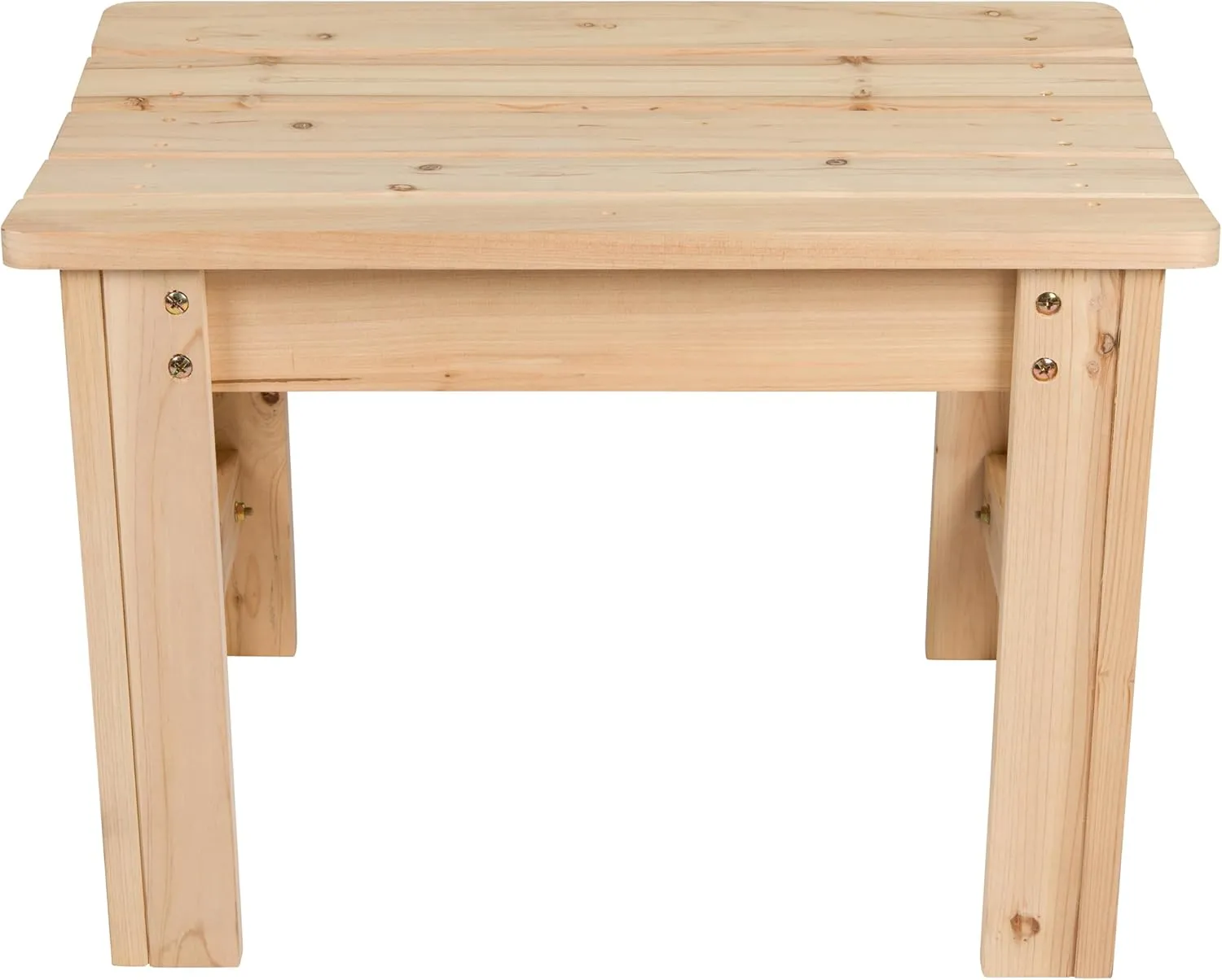 Shine Company Outdoor Wood Backless Patio Garden Bench, 2 Ft, Natural