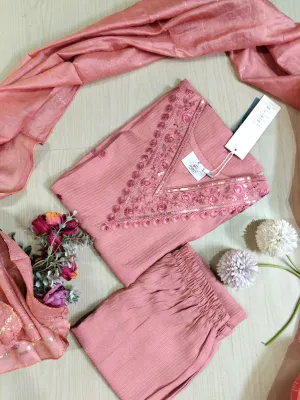 shiny dupatta set SSD11