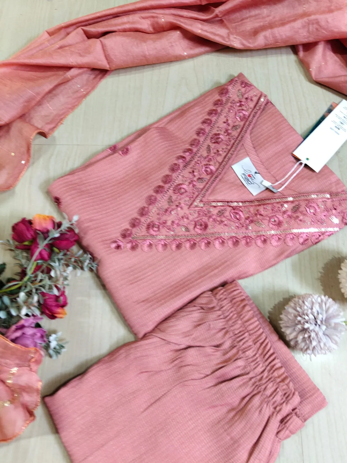 shiny dupatta set SSD11