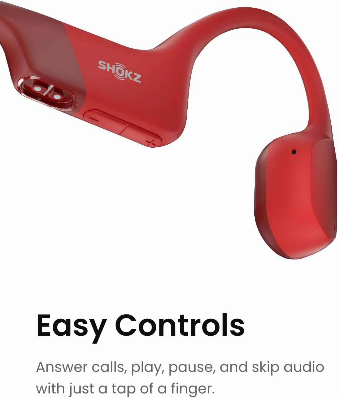 SHOKZ OpenRun (AfterShokz Aeropex) - Open-Ear Bluetooth Bone Conduction Sport Headphones - Sweat Resistant Wireless Earphones for Workouts and Running - Built-in Mic, with Headband