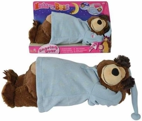 Simba Masha et Michka 109301008WEB Soft Toy Michka Snoring 40 cm Phosphorescent Pyjamas Batteries Included