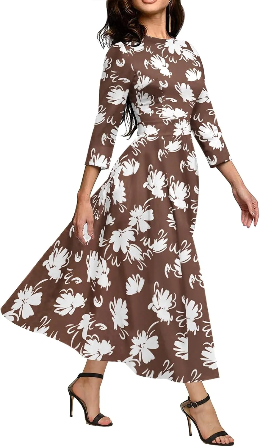 Simple Flavor Women's Vintage Dress Sleeveless O-Neck Party Cocktail Dress