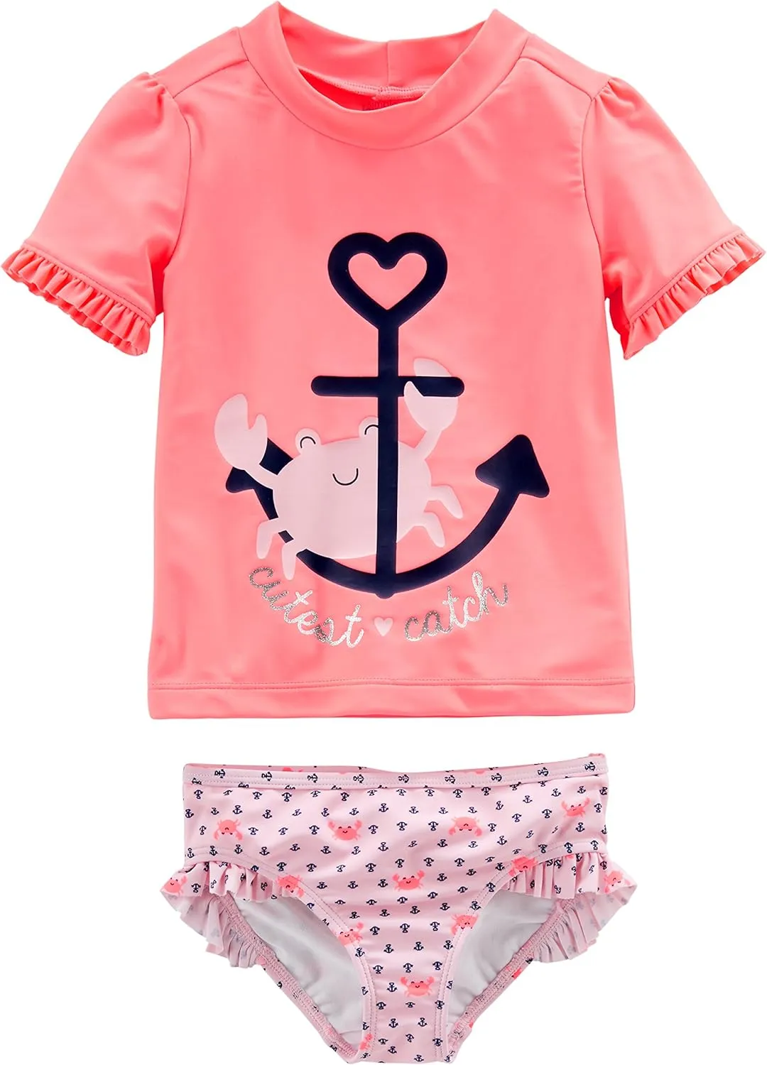 Simple Joys by Carter's Girls' 2-Piece Assorted Rashguard Sets