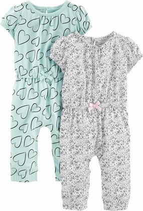 Simple Joys by Carter's baby-girls 2-pack Fashion Jumpsuits