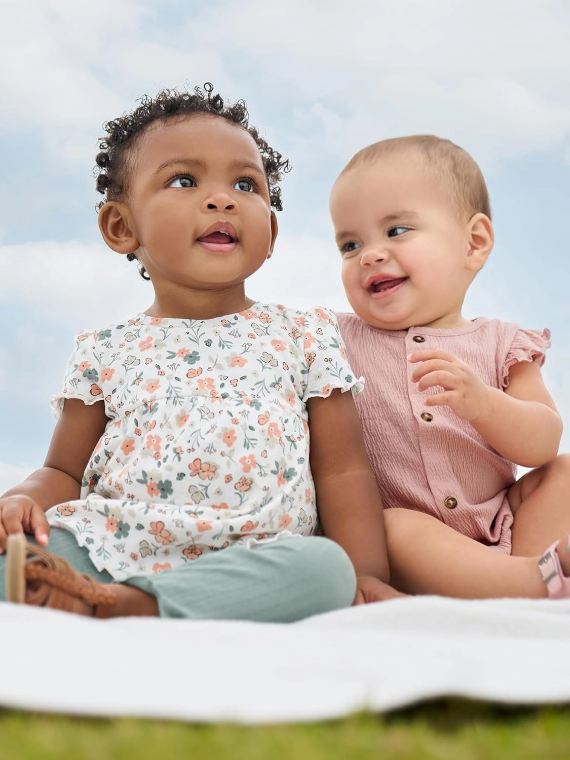 Simple Joys by Carter's baby-girls 2-pack Sleeveless Rompers