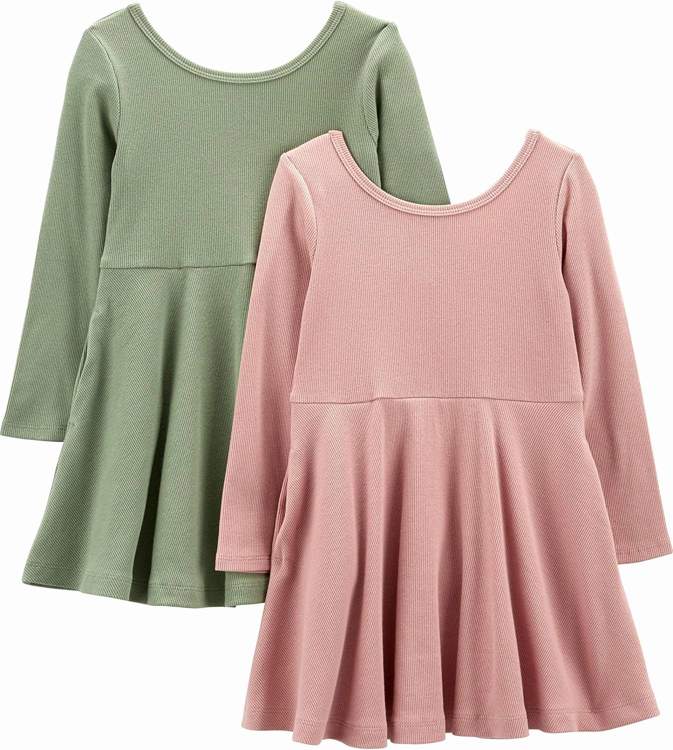 Simple Joys by Carter's Baby Girls' 2-Pack Stretch Rib Dresses