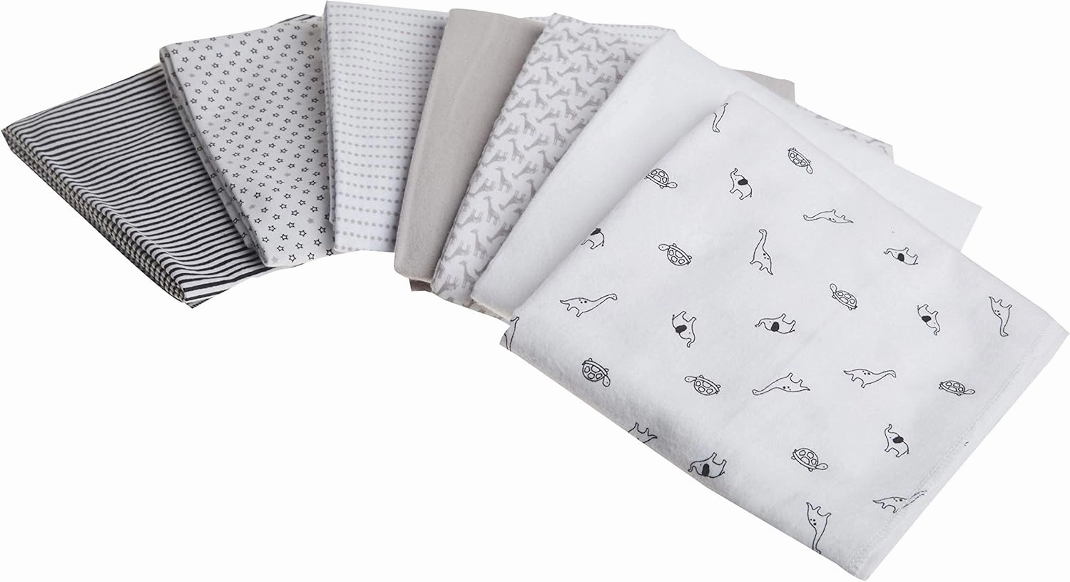Simple Joys by Carter's Unisex Babies' Flannel Receiving Blankets, Pack of 7