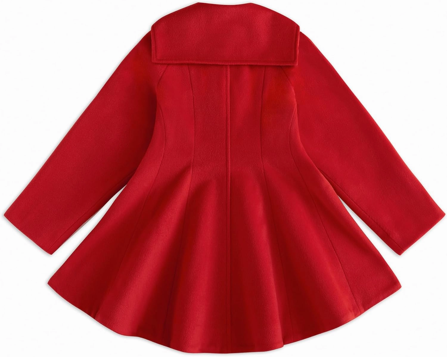 Simplee kids Girls Dress Coat Lapel Button Winter Jackets Coats Long Sleeve Outerwear with Pockets 4-14Years
