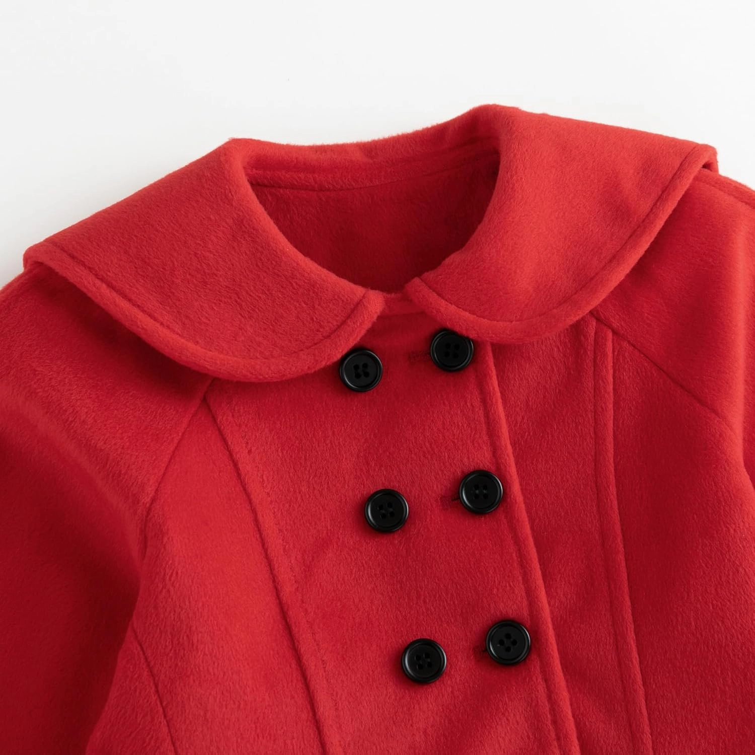 Simplee kids Girls Dress Coat Lapel Button Winter Jackets Coats Long Sleeve Outerwear with Pockets 4-14Years