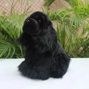 Simulation Cocker Spaniel Plush Toy, 10.62inch Cocker Spaniel Stuffed Animal Plush Toy Soft Lifelike Easter Gift for Kids, Cute Decoration…