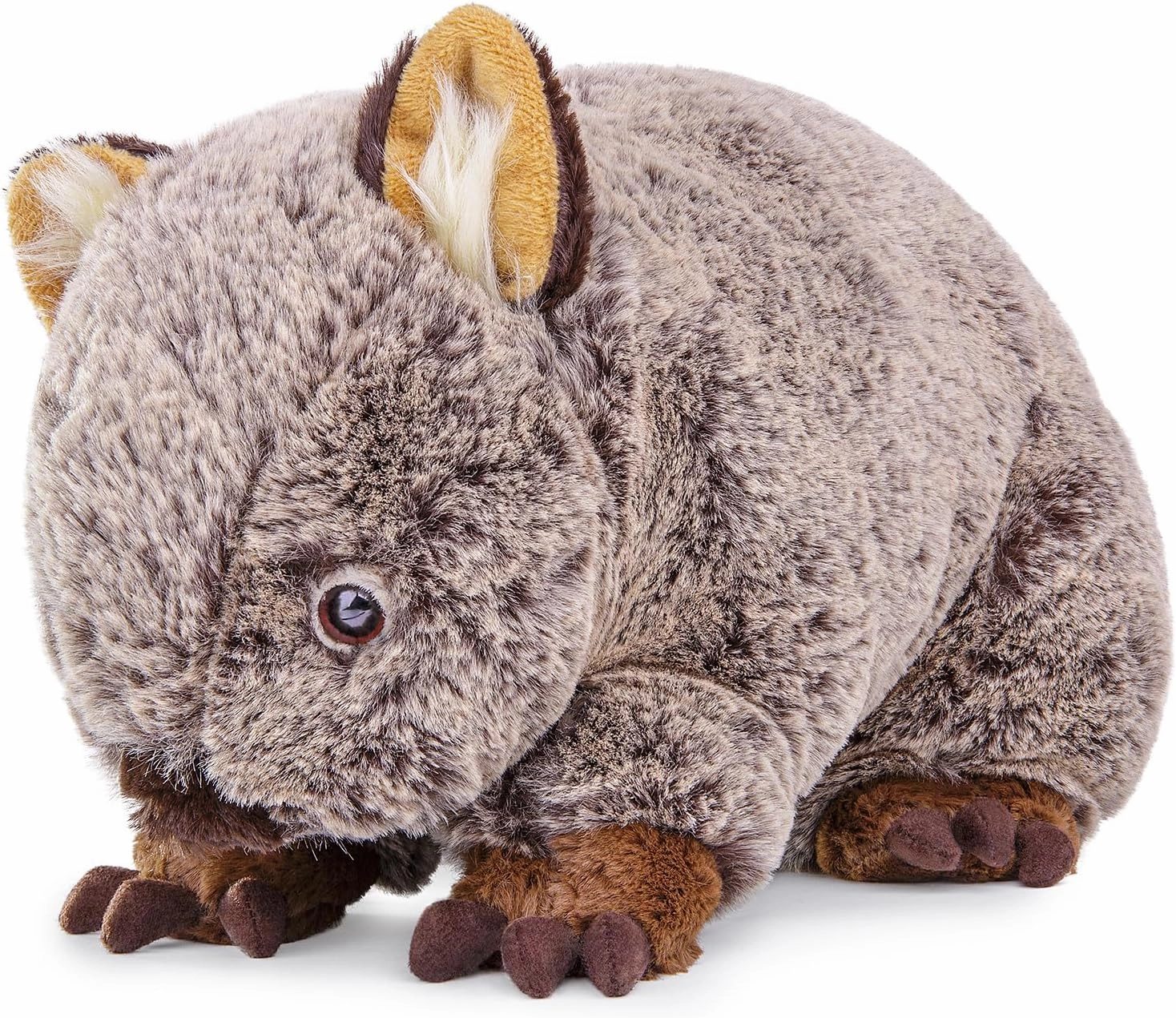 Simulation Wombat Plush Toy, 12'' Soft Wombat Stuffed Animal, Aniaml Plushie Doll Gift for Boys and Girls