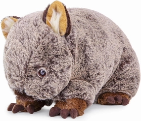 Simulation Wombat Plush Toy, 12'' Soft Wombat Stuffed Animal, Aniaml Plushie Doll Gift for Boys and Girls
