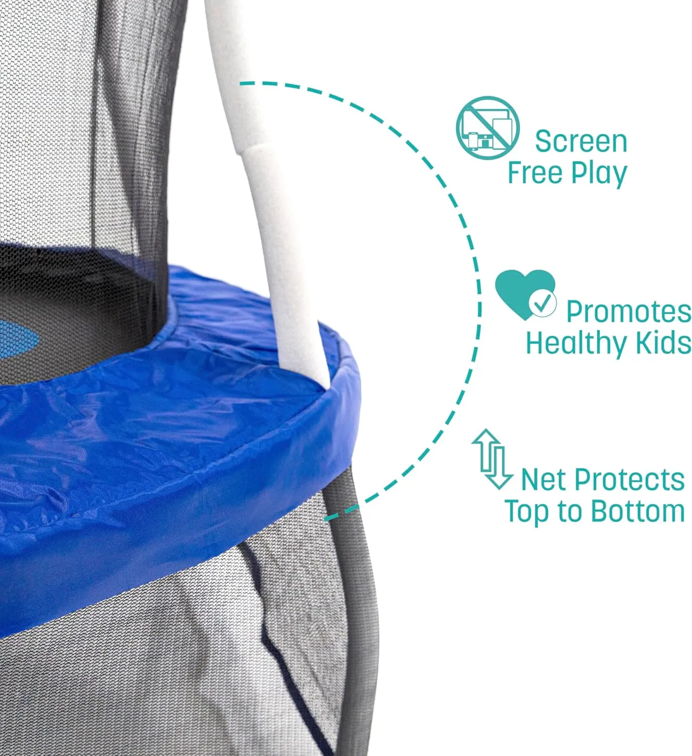 Skywalker Trampolines Mini Trampoline with Enclosure Net