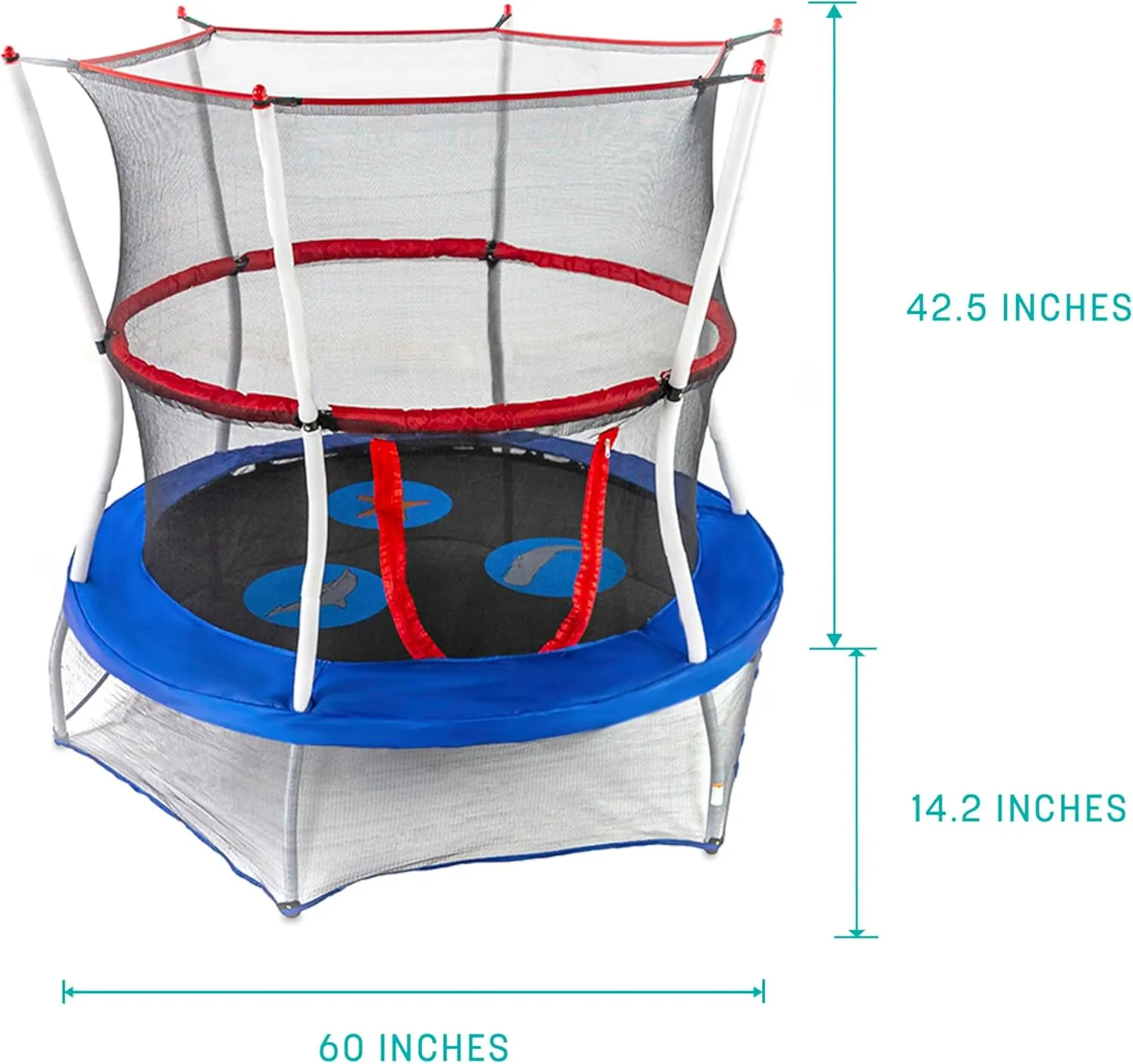Skywalker Trampolines Mini Trampoline with Enclosure Net