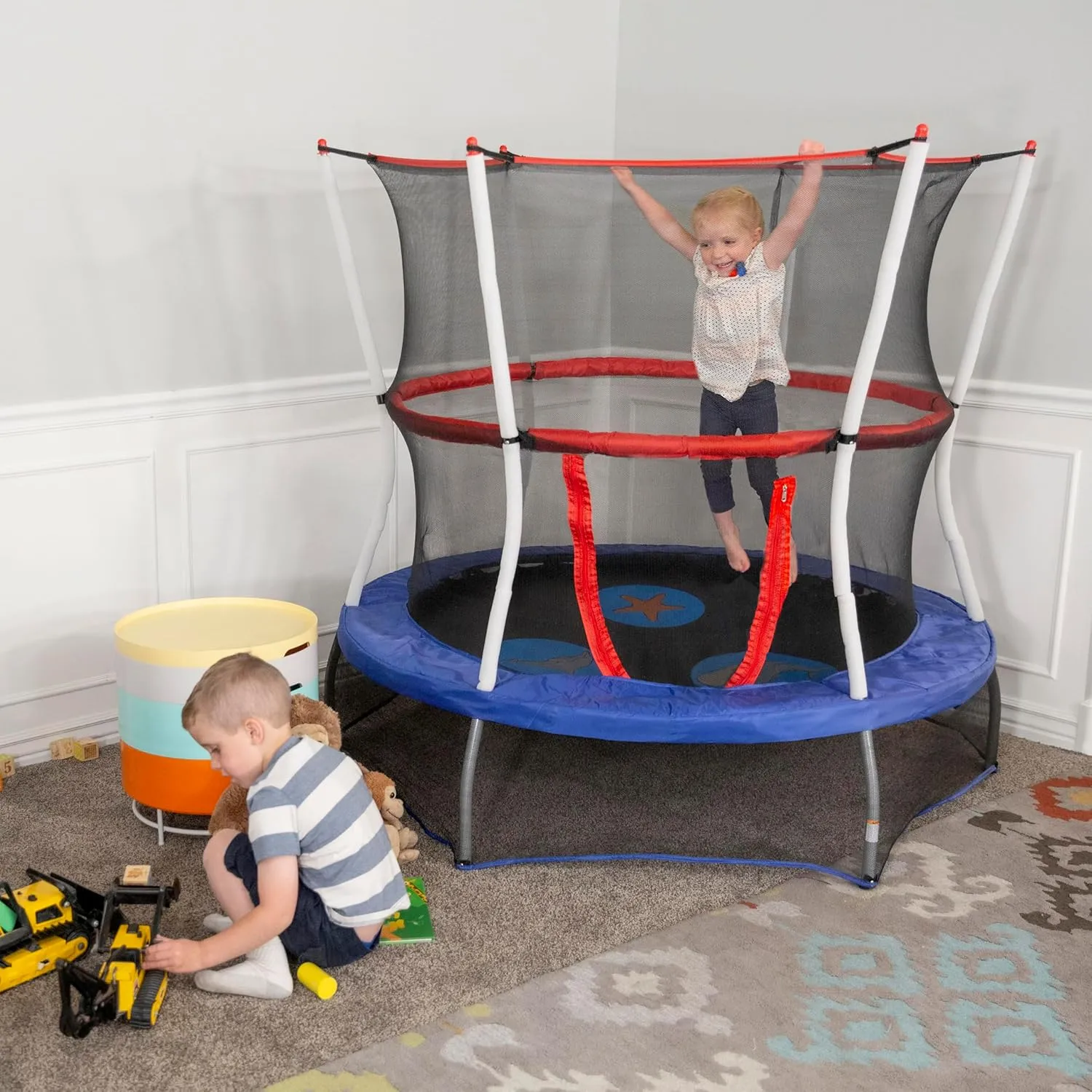 Skywalker Trampolines Mini Trampoline with Enclosure Net
