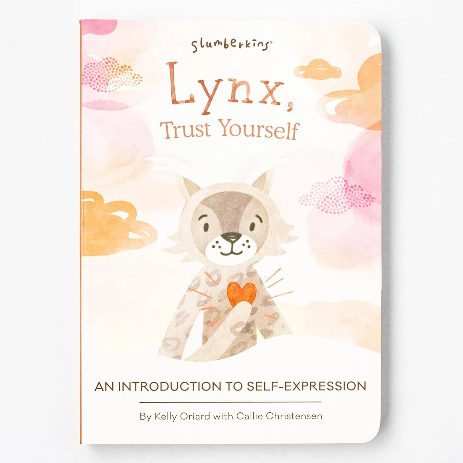 Slumberkins 14" Lynx Kin & 2 Board Books Complete Set Bundle | Promotes Self-Expression, Mindfulness & Boundaries | Social Emotional Development | Gift Set (Lynx Kin Plush   2 Board Books)