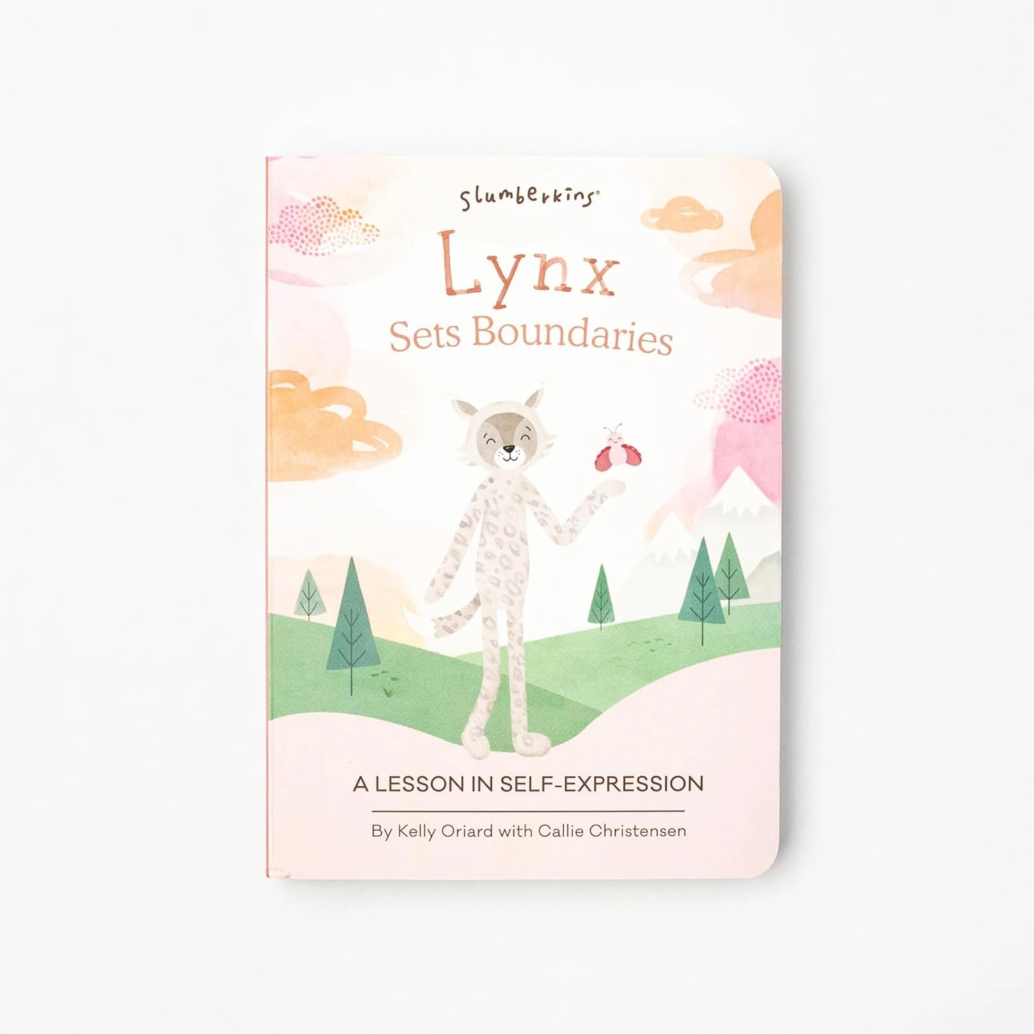 Slumberkins 14" Lynx Kin & 2 Board Books Complete Set Bundle | Promotes Self-Expression, Mindfulness & Boundaries | Social Emotional Development | Gift Set (Lynx Kin Plush   2 Board Books)