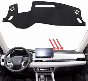 smabee Car Dash Cover Mat for Mitsubishi Outlander PHEV 2025 2024 2023 (with HUD) Dashboard Cover Flannel Material Sun Shade Pad Car Sunscreen Pad Sun Protection Pad 2025 Outlander Accessories