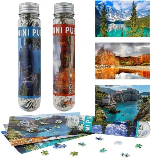 Small Jigsaw Puzzles for Adults Moraine Lake Mini Puzzles 150 Pieces Small Puzzles Micro Tiny Piece Challenging Difficult Travel Puzzle Games Toys Gifts 6 x 4 inch 3 Packs