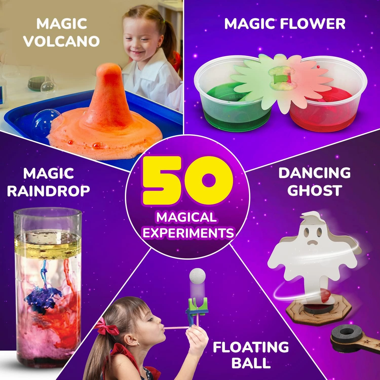 Smartivity Magic Science Kit for Kids Ages 4, 5, 6, 7, 8 Years | 50  Amazing Science Experiments I Birthday Gifts for Boys & Girls | I Educational Toy for Kids Age 4-8 Years Old
