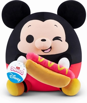 Snackles Disney 14-inch Plush (Mickey) by ZURU, Plush with Snack Accessory